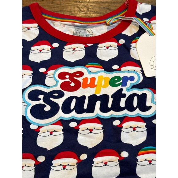 NWT Little Bird by Jools Super Santa Tee 8-9 - Picture 3 of 5